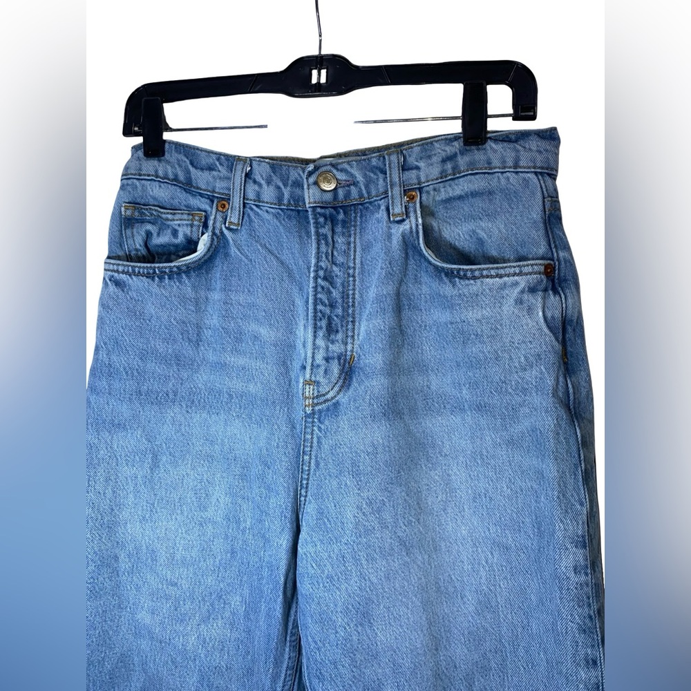 Reformation Wilder High Rise Wide Leg cropped Jeans - Dillon size 28 - Picture 3 of 7